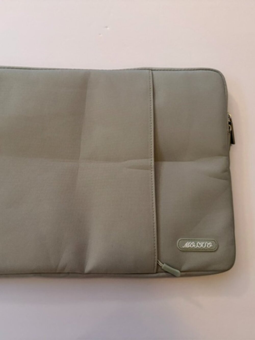 Mosiso Laptop Sleve with Front Pocket, Sage Green, 13-13.3 inch